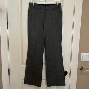 Express Design Studio “Editor”Black Gray Tan Micro- Plaid Career Pants Women’s 2